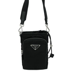 PRADA Re Smartphone Bag Shoulder Crossbody Bag Black